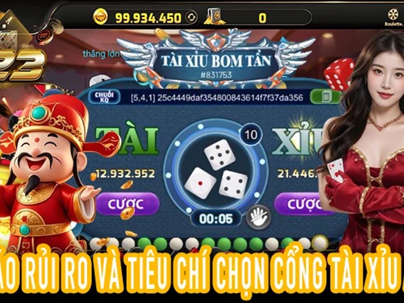 Bàn chơi Rồng Hổ tại Win13